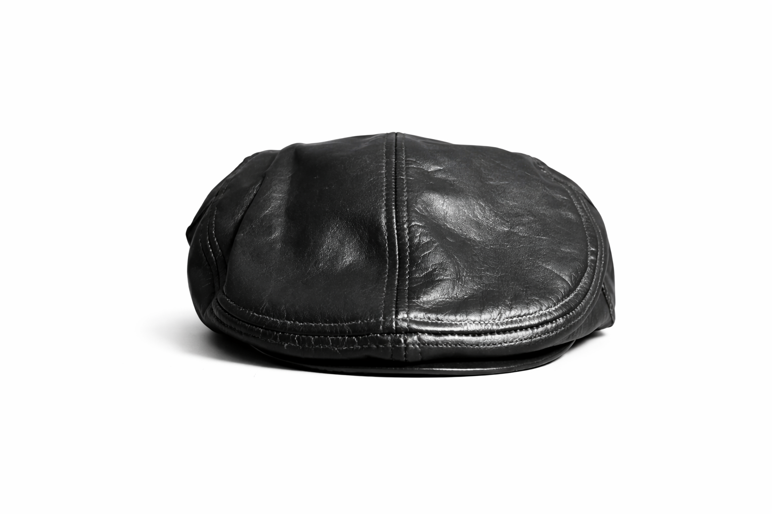 Shiba Mütze Premium Streetwear Cap aus schwärzen Leder von Foursevenclothes 