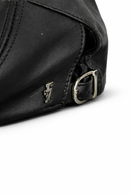 Shiba Mütze Premium Streetwear Cap aus schwärzen Leder von Foursevenclothes 