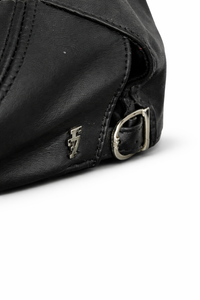 Shiba Mütze Premium Streetwear Cap aus schwärzen Leder von Foursevenclothes 