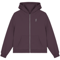 Bodo Rote Tracksuit Jacke mit modernem Streetwear-Schnitt, durchgehendem Reißverschluss und dezentem Branding auf der Brust. Sportlich mit klaren Linien, ideal für Alltag und Urban Style